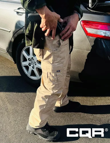 Miniatura 7 de CQR - Pantalones tácticos tipo cargo para hombre, tejido ripstop, resistentes al agua, ligeros, para uso diario, trabajo, senderismo o exteriores