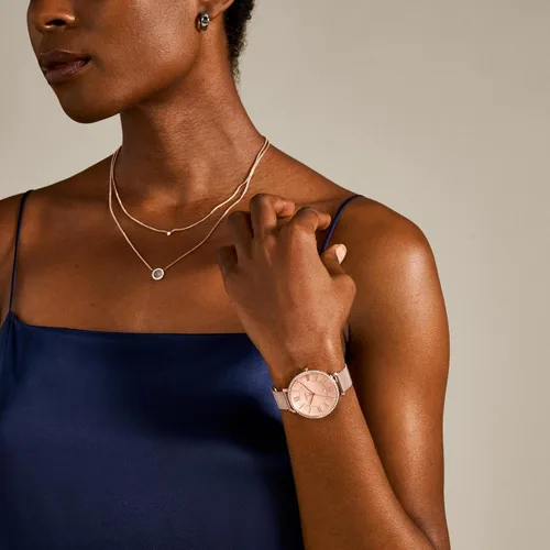 Miniatura 5 de Fossil Jacqueline Reloj de cuarzo de acero inoxidable de tres manecillas para mujer, Talla única