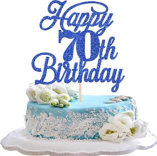 Miniatura 52 de Rsstarxi 1 paquete de decoración para tarta de cumpleaños 8 con purpurina negra de 8 años y fabulosos saludos a 8 años de edad, para celebrar el 8º