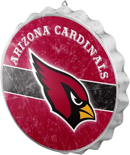 Miniatura 27 de NFL Team Logo Distressed Metal Hanging Wall Bottle Cap Sign