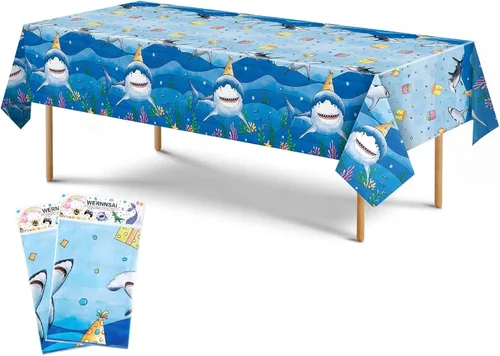 Miniatura 24 de WERNNSAI 2 manteles de unicornio – Decoración de cumpleaños de unicornio, mantel de arco iris, decoración de mesa de arco iris para niños y niñas