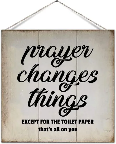 Miniatura 15 de Funny Bathroom Pallet Sign Plaque Wash Up Butter Cup Rural Wood Family Sign Board Country Bathroom Wall Hanging Decor for Toilet Restroom Bathroom
