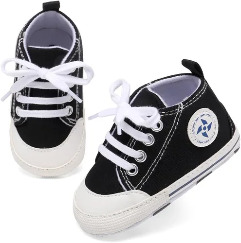 Miniatura 6 de Zapatos deportivos de lona de lona para bebés y niñas, suela antideslizante suave, suela antideslizante