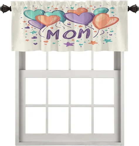 Miniatura 179 de Cortinas opacas de poliéster multicapa para cafetería, con diseño de diamantes, 2 unidades, 26 x 24 pulgadas