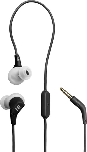 JBL Endurance Run 3 (conector de 0.138 in) - Auriculares deportivos con cable con tecnología FlipHook™ para un estilo de uso versátil, IP65 a prueba