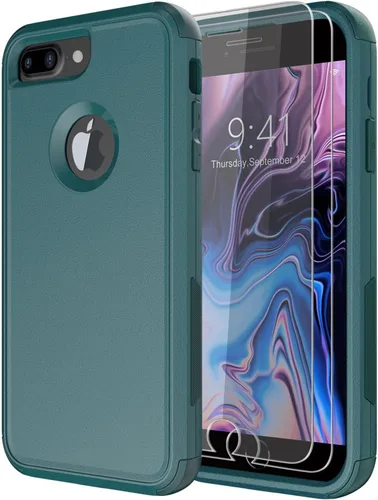 Miniatura 21 de Diverbox Funda [A prueba de golpes] [A prueba de caídas] [A prueba de polvo], Cubierta de protección resistente para teléfono para Apple iPhone 8