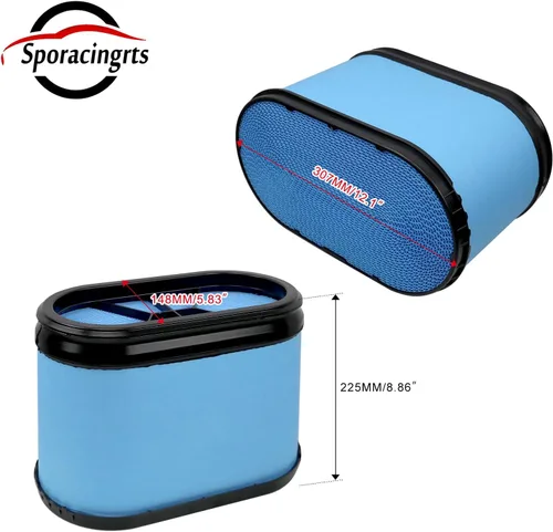 Miniatura 2 de Sporacingrts Filtro de aire compatible con Ford F250 F350 F450 F550 Super Duty 2008 2009 2010 6.4L Powerstroke motor diesel reemplazo FA1886