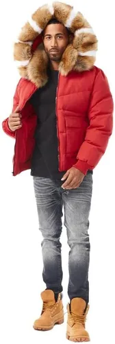 Miniatura 8 de Jordan Craig Hombre Hollis Bomber Chaqueta (Rojo)