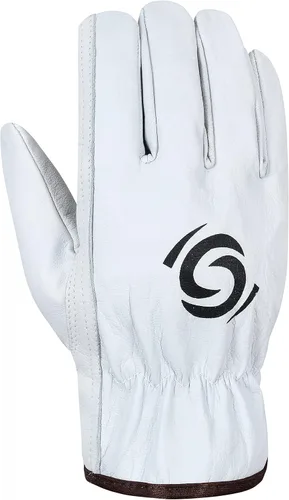 Miniatura 7 de Paquete de 12 pares de guantes de trabajo de cuero para almacén, guantes de jardinería y construcción para hombres y mujeres, guantes de trabajo