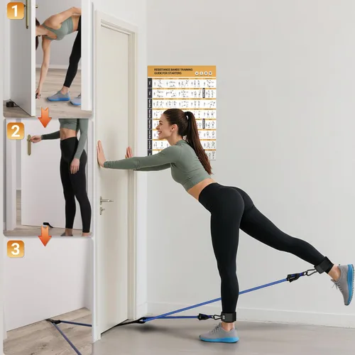 Miniatura 5 de Readaeer Resistance Bands, Exercise Bands for Working Out, Work Out Bands with Handles for Men and Women for Indoor and Outdoor Sports