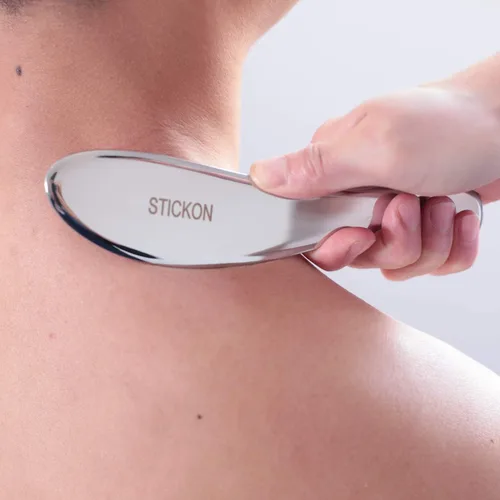 Miniatura 3 de STICKON Gua Sha - Juego de herramientas de masaje de raspado de acero inoxidable, juego de herramientas de raspador muscular, herramientas IASTM