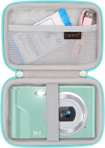 Miniatura 8 de Canboc Funda para cámara digital CAMKORY/Sevenat/Lecran/Besungo/VAHOIALD/BEVLXNIV/IWEUKJLO para niños y otras cámaras compactas portátiles
