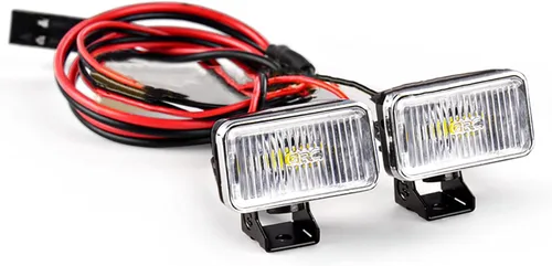 Miniatura 11 de 20MM Proyector rectangular Retro Simulación Electrochapado Reflector reflector reflector faro para 1:8 1:10 RC coche