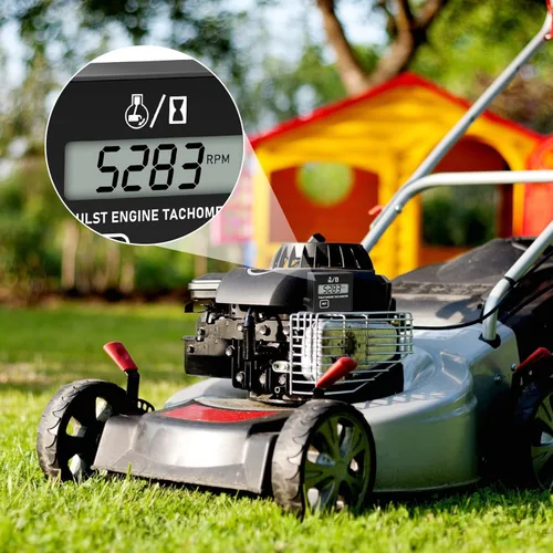 Miniatura 6 de Linkstyle Tacómetro de motor pequeño, tacómetro de motosierra, pantalla RPM compatible con 2 tiempos y 4 tiempos para motosierra marina, ATV