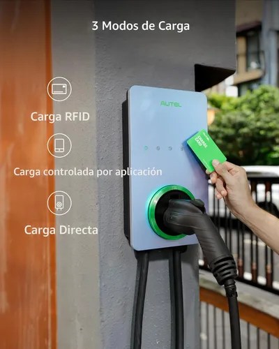 Miniatura 5 de Autel Home Cargador Inteligente para Vehículos Eléctricos (EV) de hasta 50 Amperios, 240V, Estación de Carga de Automóvil para Interiores/Exteriores