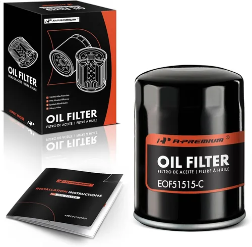 A-Premium Filtro de Aceite Giratorio de Protección de 10K Millas Compatible con Ford y Toyota y Nissan y Jeep y Dodge y Lexus y Mazda y Chrysler y