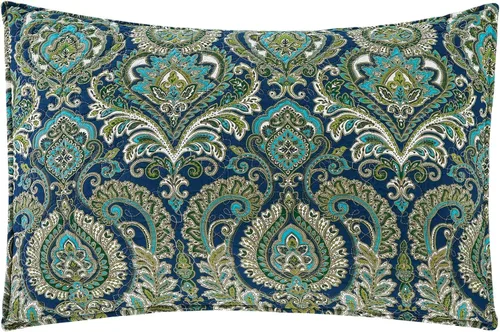 Miniatura 5 de C&F Home Kingstown - Juego de edredón de damasco de cachemira de 2 piezas, versátil para primavera y verano, floral, botánico, geométrico