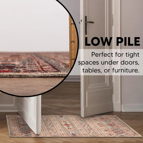 Miniatura 5 de Keen Home Design Alfombra de entrada de 2 x 3 pies, lavable a máquina con parte trasera antideslizante, ideal para entrada, cocina, baño, Multi