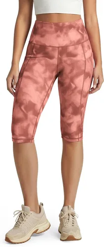 Miniatura 62 de ODODOS - Leggings capri de cintura alta para mujer con bolsillos, control de abdomen, no se transparentan, para entrenamiento atlético, running