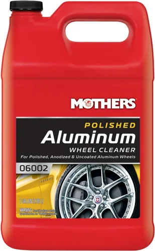 Mothers Limpiador de Llantas de Aluminio Pulido, 1 galón — Limpia de forma segura las llantas anodizadas y de aluminio pulido sin recubrimiento,