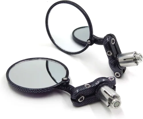 Miniatura 4 de Espejos laterales con barra para motocicleta, fibra de vidrio, 1 pulgada, para motocicletas Honda, Kawasaki, Suzuki, Yamaha, Ducati
