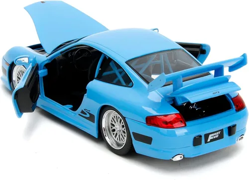 Miniatura 4 de Jada Toys Fast & Furious Brian's Porsche 911 GT3 RS 1:24 - Coche fundido a presión, juguetes para niños y adultos