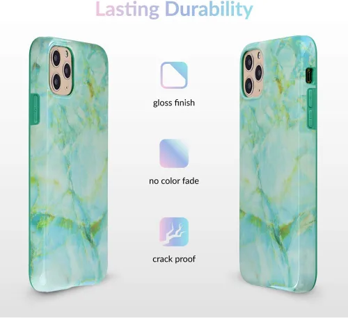 Miniatura 5 de Velvet Caviar - Funda compatible con iPhone 11 Pro Max Verde (Green Marble)
