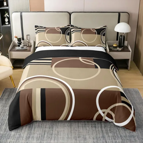 Miniatura 11 de Erosebridal Bohemian 100% Natural Cotton Duvet Cover Twin Country Southwestern Bedding Set Boho Aztec Arrows Diamond Comforter Cover Black Gray