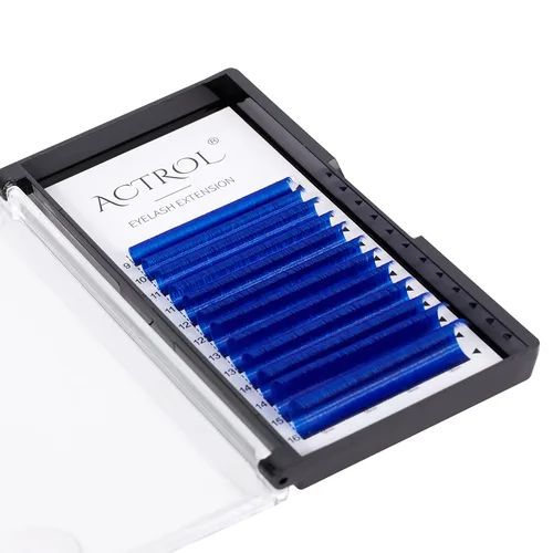 Miniatura 24 de Extensiones de pestañas de colores Easy Fan de 0.354-0.630 in, mezcla de blanco, rizo D, fácil de abanear, 0.003 in, suministros de pestañas