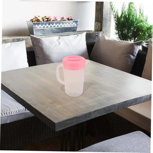 Miniatura 6 de DOITOOL Recipiente de almacenamiento de bebidas de gran capacidad, resistente al calor, jarra de agua fría, jarra de jugo de plástico, tetera