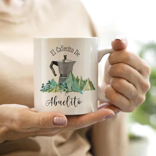 Miniatura 2 de QASHWEY Abuelito - Taza de café para abuelo, regalo de Abuelito, regalo para abuelo, taza de café y té, regalos para AbuelitoSpanish GrandpaPapa, El