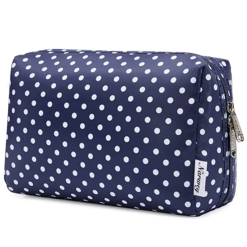 Narwey Bolsa de Maquillaje Bonita de Viaje Organizadora de Cosméticos Bolsa de Aseo Bolsas de Maquillaje con Compartimentos para Mujeres y Niñas
