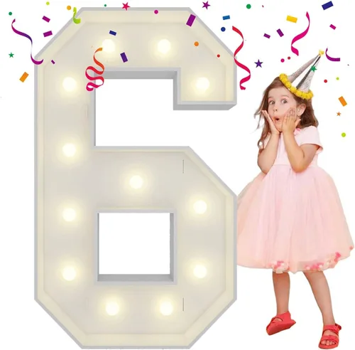 Miniatura 50 de Letras iluminadas con marco de 3 pies de alto, letras enormes con marco, marco de globos en mosaico, letra grande para decoraciones de compromiso