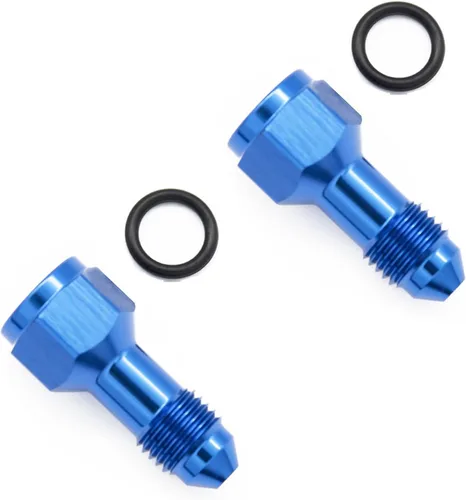 Miniatura 21 de Aluminio 3AN hembra a 3AN macho extensor de montaje, conector adaptador de extensiones AN3 con anillo tórico, negro
