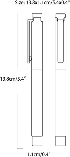 Miniatura 2 de LIOONS Pluma estilográfica para escritura de 0.020 in, punta extrafina, bolígrafo de tinta de metal, bolígrafo de caligrafía, bolígrafo de escritura