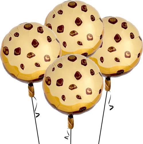 Globos de galletas con chispas de chocolate, decoraciones de fiesta de leche y galletas para el primer cumpleaños, suministros para fiesta de