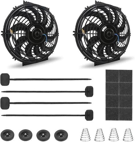 Miniatura 3 de Mellbree Kit de montaje de ventilador, kit de montaje de ventilador de radiador eléctrico compatible con ventilador de refrigeración eléctrico