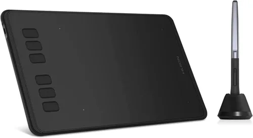 HUION Tableta de dibujo Inspiroy H640P Bloc de gráficos digitales para OSU! con lápiz óptico sin batería 8192 niveles sensibilidad a la presión 6