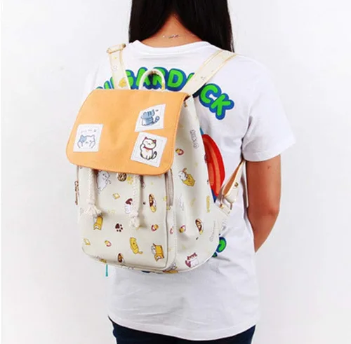Miniatura 4 de MONMOB Neko Atsume - Mochila de anime tipo funda para gato, mochila para niñas adolescentes, mochila para exteriores