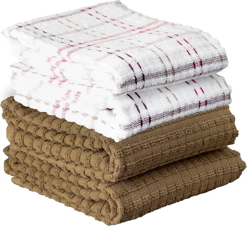 Miniatura 23 de Ritz Royale Collection - Juego de paños de cocina de 100 % algodón peinado, altamente absorbente, 13-3/4 x 12 pulgadas, 3 unidades, grafito sólido
