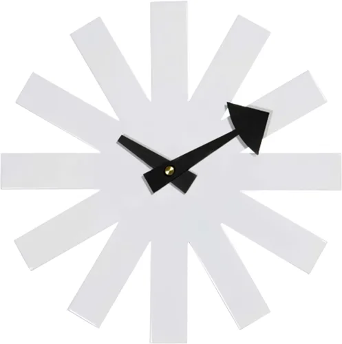 Miniatura 9 de SHISEDECO Reloj asterisco moderno en negro, sin tictac, diseño retro de mediados de siglo, reloj de cuarzo de pared silencioso decorativo