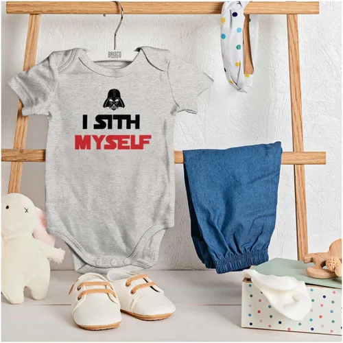 Miniatura 3 de Brisco Brands Spaced Myself Dark Galaxy Nerd Baby Romper Niños o Niñas
