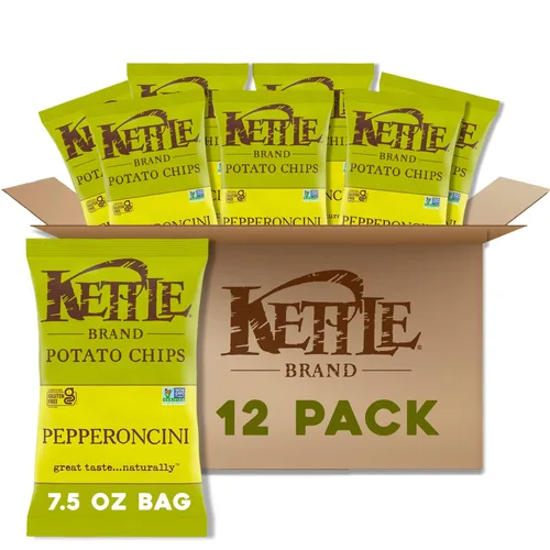 Miniatura 17 de Kettle Brand Papas Fritas, Backyard Barbeque Kettle Chips, Bolsa de Aperitivos, 1.5 Oz