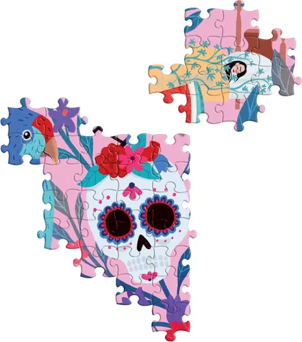 Miniatura 4 de eeBoo: Piece and Love Viva la Vida Frida Kahlo - Rompecabezas cuadrado de 1000 piezas para adultos, rompecabezas para adultos y familias, piezas