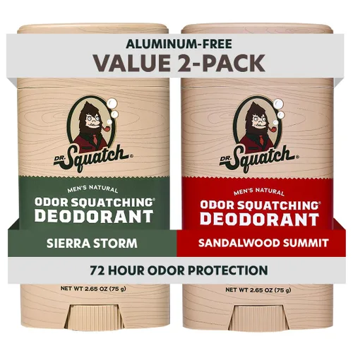 Miniatura 19 de Dr. Squatch Desodorante natural para hombres, sin aluminio, Summer Citrus + Cool Fresh Aloe, 2.65 oz, 2