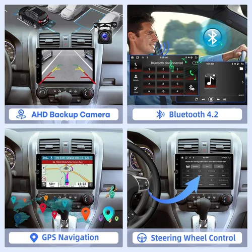 Miniatura 5 de [2G+64G] Android 13 giratorio único DIN vertical coche estéreo 10.4 pulgadas pantalla táctil Radio unidad con Carplay inalámbrico y Android Auto/EQ