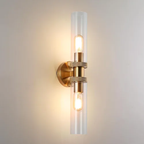 Miniatura 10 de Lámpara de Tocador de 2 Luces Espejo Lateral Accesorios de Baño Estilo Granja Negro, E26 Lámparas de Pared para Dormitorio, Iluminación Industrial