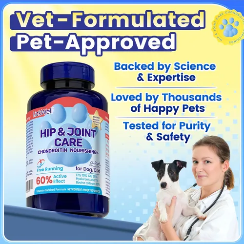 Miniatura 6 de Glucosamina para perros, suplemento de cadera y articulaciones para perros y gatos, glucosamina condroitina para perros apoya la salud