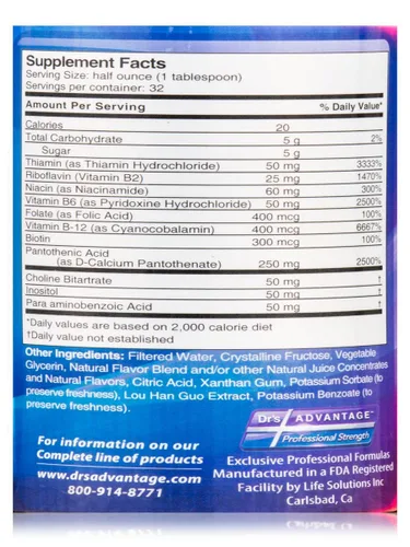 Miniatura 4 de Dr's Advantage Complejo Liquid Ultra B, 16 onzas