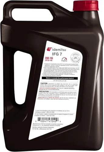 Miniatura 2 de Idemitsu IFG7 0W-16 SP/GF-6B Aceite de motor – 5 cuartos de galón Diseñado con precisión para una máxima eficiencia y protección